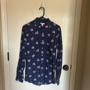 Men’s Floral Button-Up Shirt